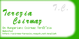 terezia csirmaz business card